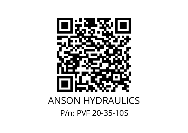   ANSON HYDRAULICS PVF 20-35-10S