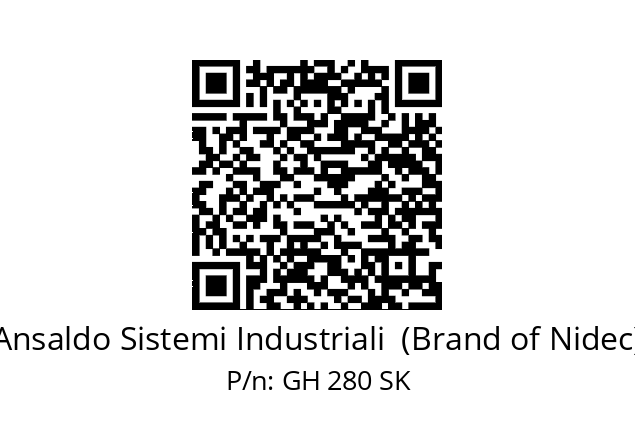   Ansaldo Sistemi Industriali  (Brand of Nidec) GH 280 SK