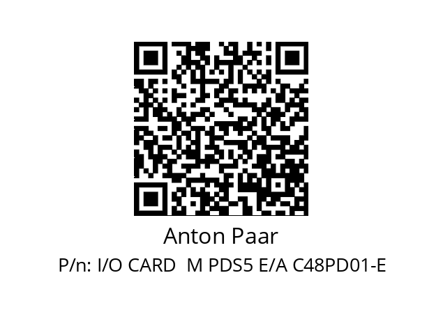   Anton Paar I/O CARD  M PDS5 E/A C48PD01-E