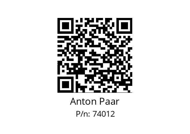   Anton Paar 74012