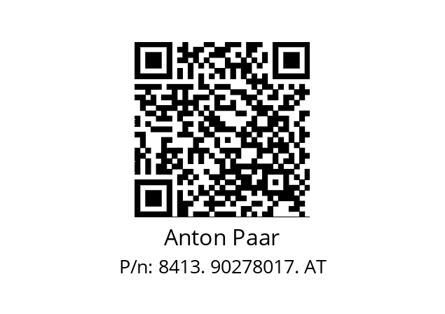   Anton Paar 8413. 90278017. AT