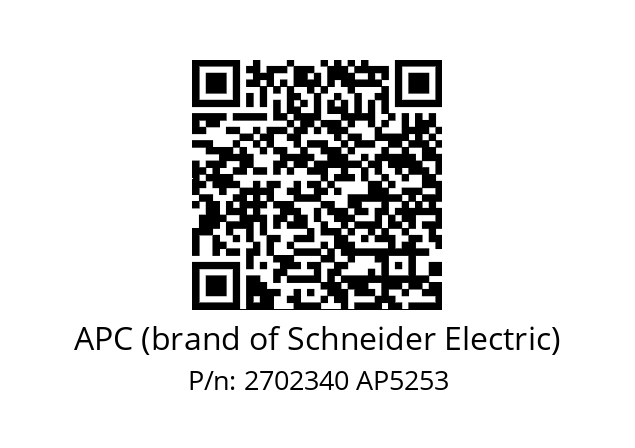   APC (brand of Schneider Electric) 2702340 AP5253