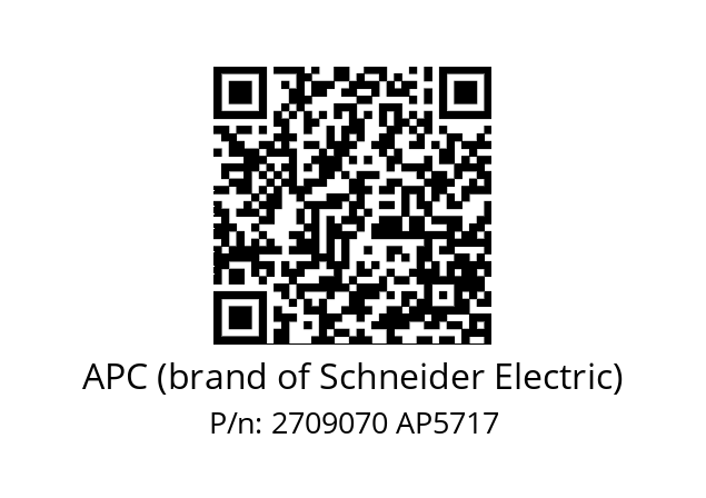   APC (brand of Schneider Electric) 2709070 AP5717