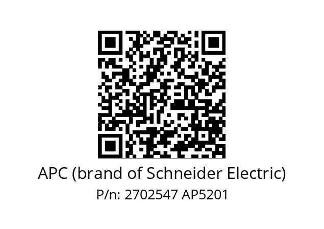   APC (brand of Schneider Electric) 2702547 AP5201