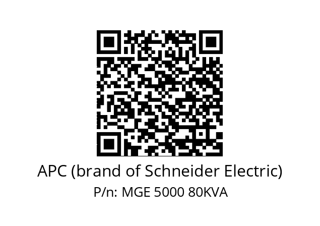   APC (brand of Schneider Electric) MGE 5000 80KVA