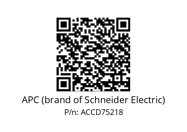   APC (brand of Schneider Electric) ACCD75218