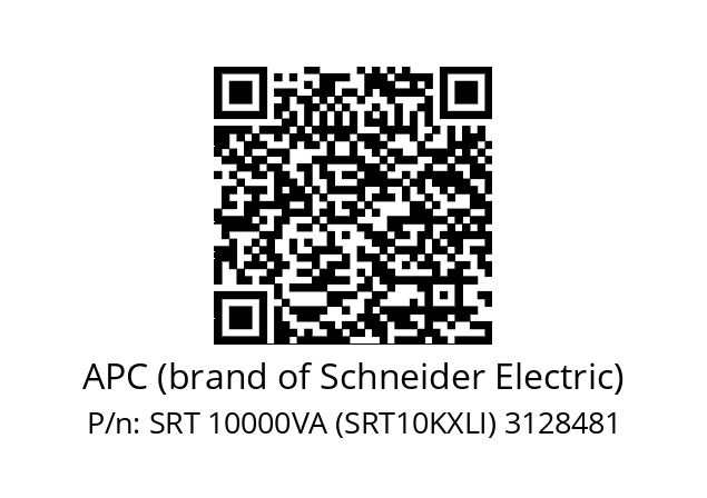   APC (brand of Schneider Electric) SRT 10000VA (SRT10KXLI) 3128481