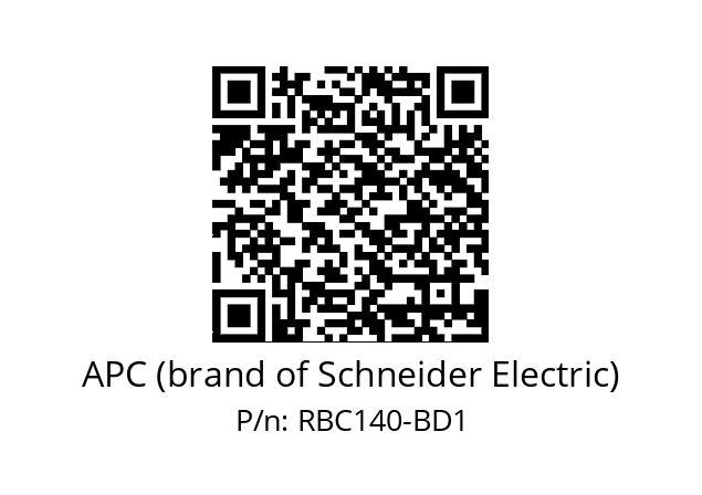   APC (brand of Schneider Electric) RBC140-BD1