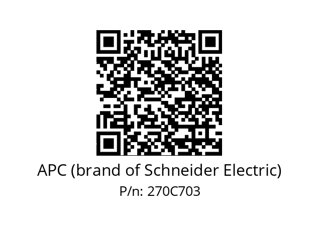   APC (brand of Schneider Electric) 270C703