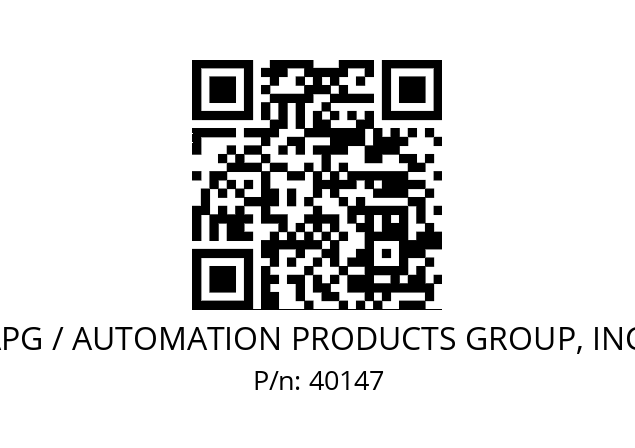   APG / AUTOMATION PRODUCTS GROUP, INC. 40147