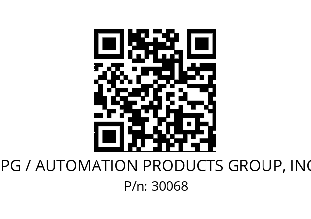   APG / AUTOMATION PRODUCTS GROUP, INC. 30068