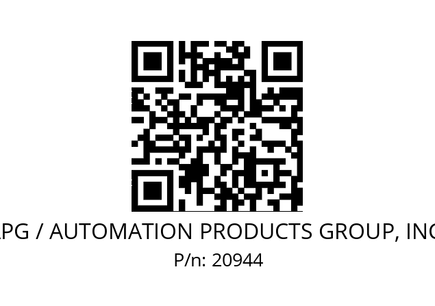   APG / AUTOMATION PRODUCTS GROUP, INC. 20944