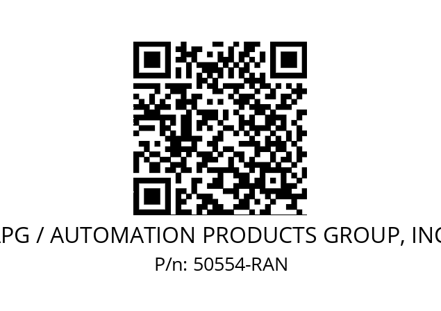   APG / AUTOMATION PRODUCTS GROUP, INC. 50554-RAN