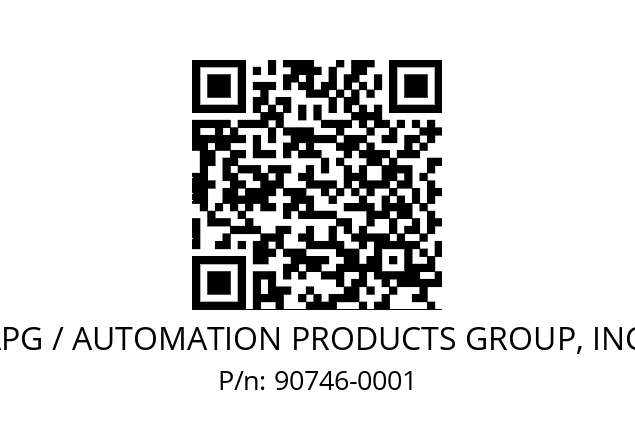   APG / AUTOMATION PRODUCTS GROUP, INC. 90746-0001