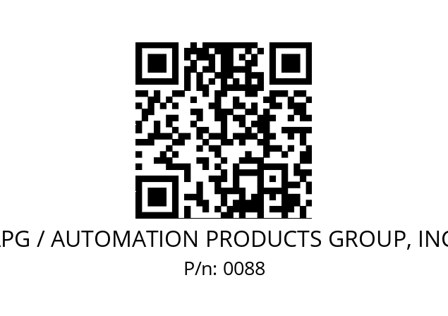   APG / AUTOMATION PRODUCTS GROUP, INC. 0088