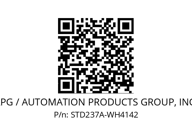   APG / AUTOMATION PRODUCTS GROUP, INC. STD237A-WH4142