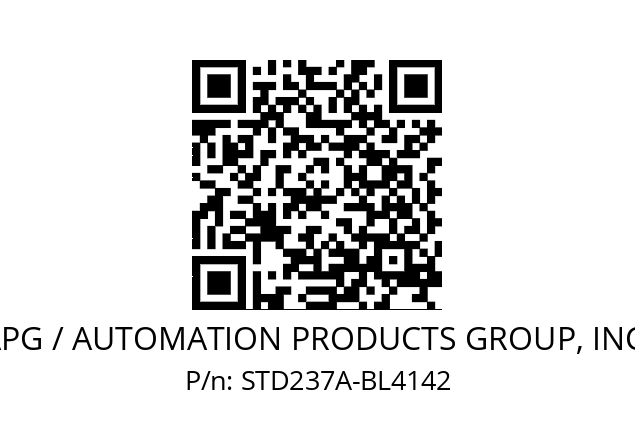   APG / AUTOMATION PRODUCTS GROUP, INC. STD237A-BL4142