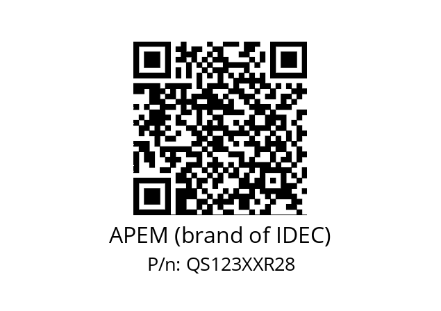   APEM (brand of IDEC) QS123XXR28