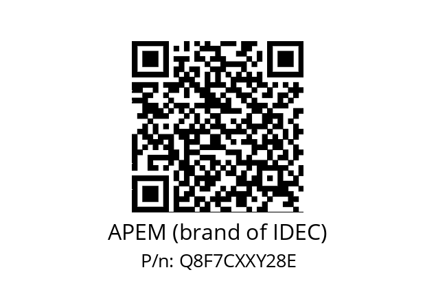   APEM (brand of IDEC) Q8F7CXXY28E