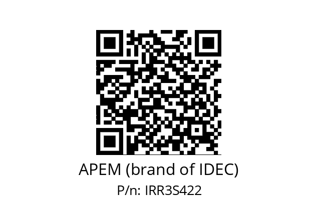   APEM (brand of IDEC) IRR3S422