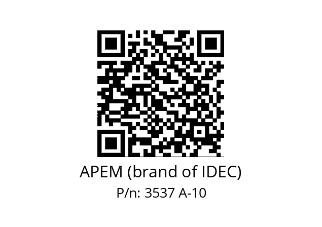   APEM (brand of IDEC) 3537 A-10