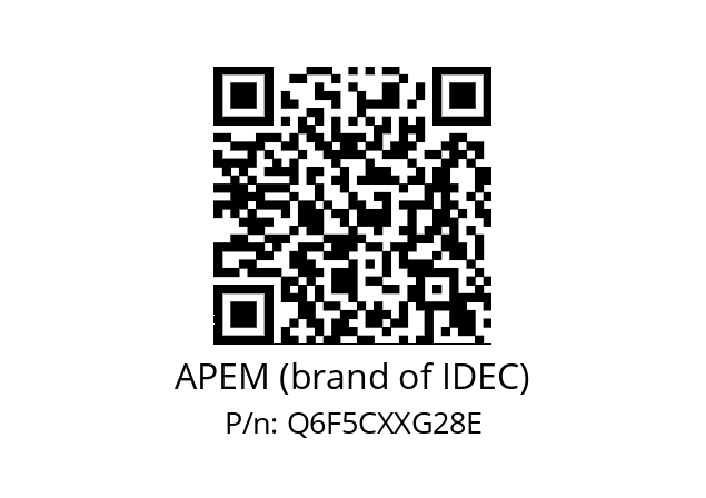   APEM (brand of IDEC) Q6F5CXXG28E