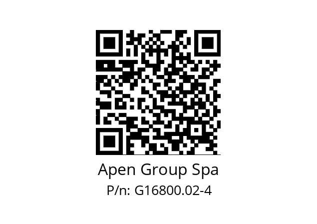   Apen Group Spa G16800.02-4