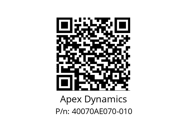   Apex Dynamics 40070AE070-010