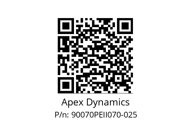   Apex Dynamics 90070PEII070-025