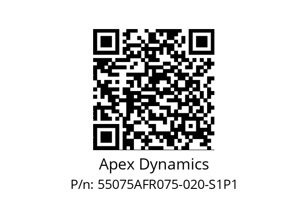   Apex Dynamics 55075AFR075-020-S1P1