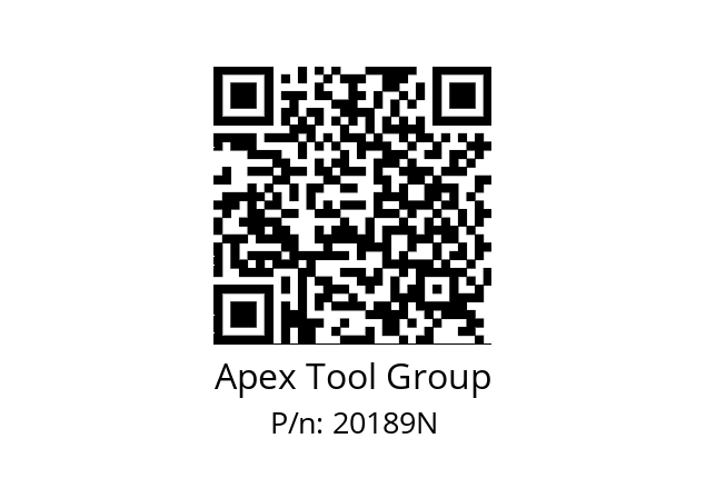   Apex Tool Group 20189N