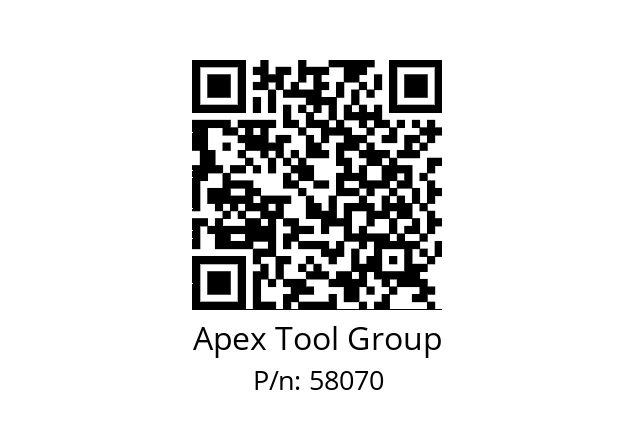   Apex Tool Group 58070