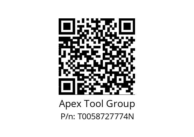   Apex Tool Group T0058727774N