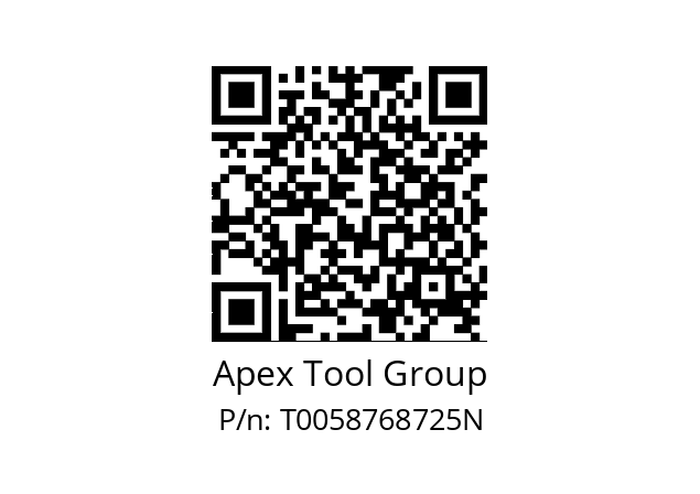   Apex Tool Group T0058768725N