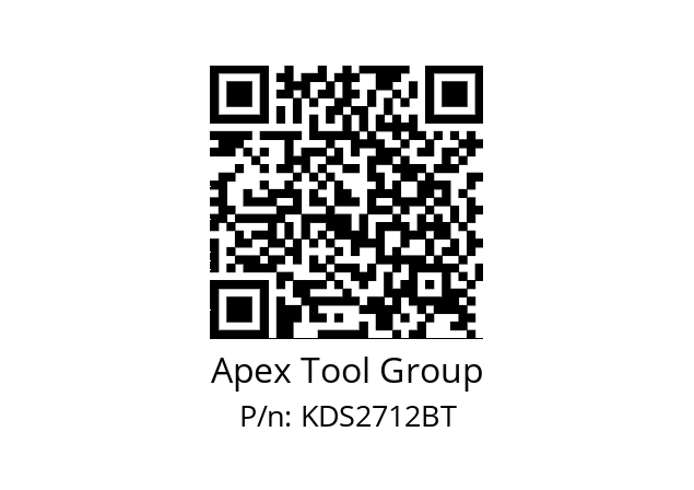   Apex Tool Group KDS2712BT