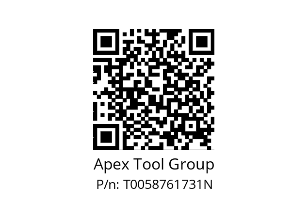   Apex Tool Group T0058761731N