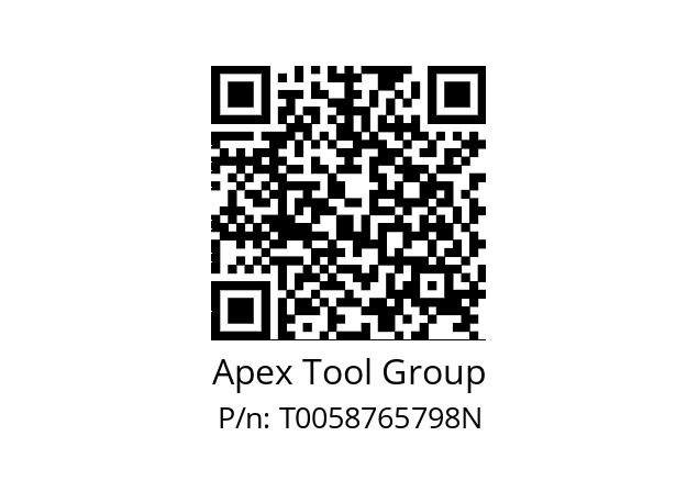   Apex Tool Group T0058765798N