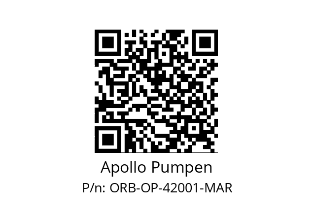   Apollo Pumpen ORB-OP-42001-MAR