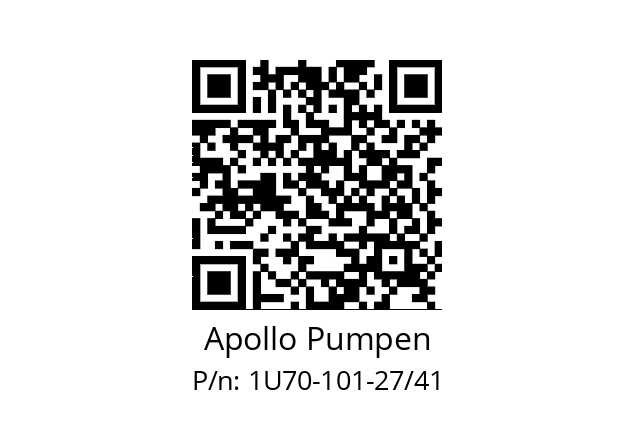   Apollo Pumpen 1U70-101-27/41