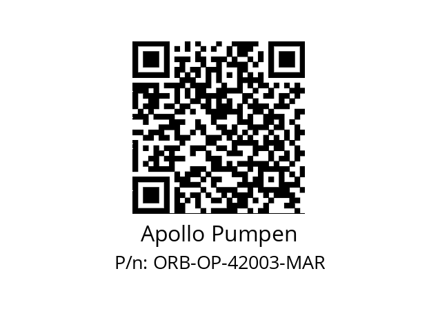   Apollo Pumpen ORB-OP-42003-MAR