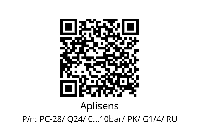   Aplisens PC-28/ Q24/ 0...10bar/ PK/ G1/4/ RU