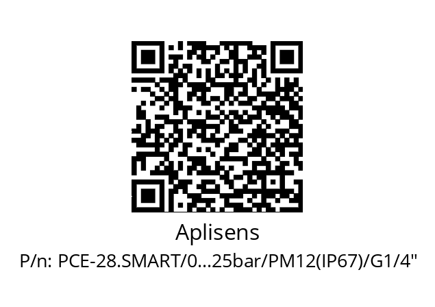   Aplisens PCE-28.SMART/0...25bar/PM12(IP67)/G1/4"