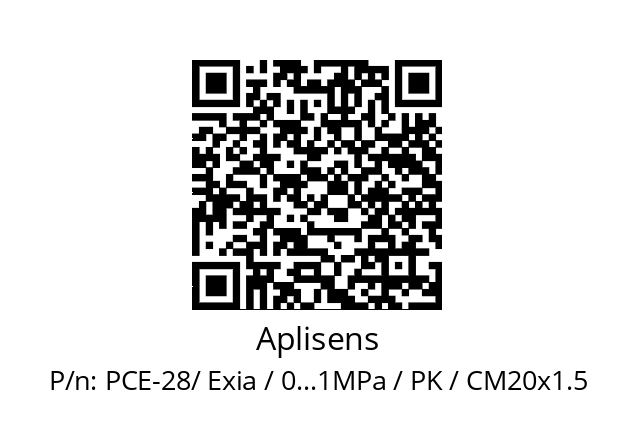   Aplisens PCE-28/ Exia / 0…1MPa / PK / CM20x1.5