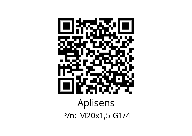   Aplisens M20x1,5 G1/4