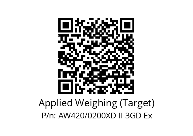   Applied Weighing (Target) AW420/0200XD II 3GD Ex