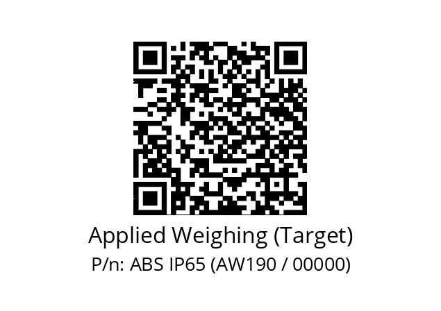   Applied Weighing (Target) ABS IP65 (AW190 / 00000)