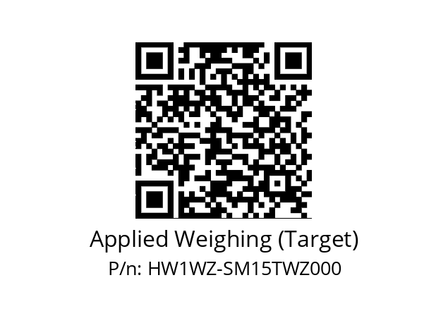   Applied Weighing (Target) HW1WZ-SM15TWZ000