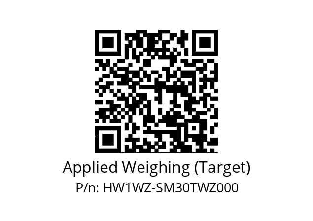   Applied Weighing (Target) HW1WZ-SM30TWZ000