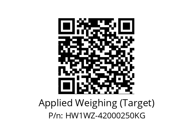   Applied Weighing (Target) HW1WZ-42000250KG