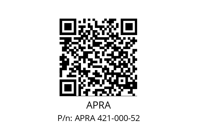   APRA APRA 421-000-52